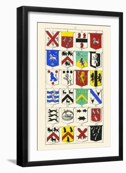 Heraldry - Blazonry-Hugh Clark-Framed Art Print