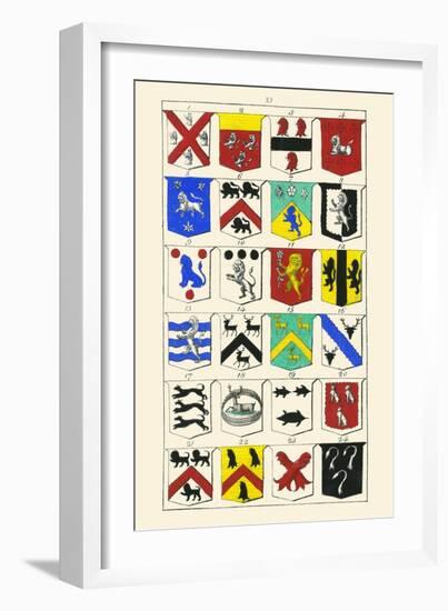 Heraldry - Blazonry-Hugh Clark-Framed Art Print