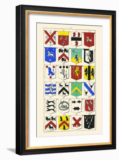 Heraldry - Blazonry-Hugh Clark-Framed Art Print