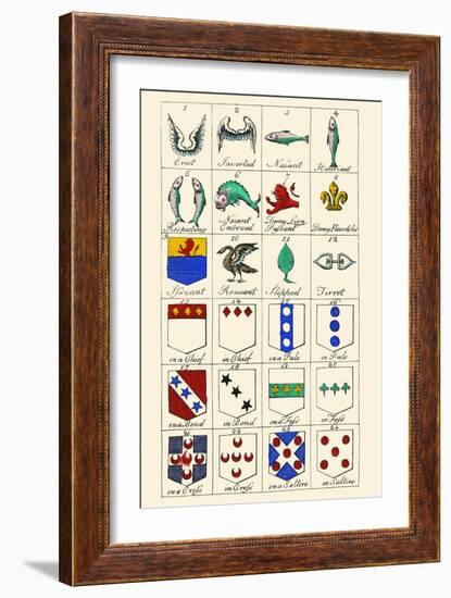 Heraldry - Charges-Hugh Clark-Framed Art Print