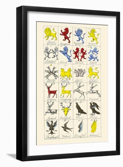 Heraldry - Charges-Hugh Clark-Framed Art Print