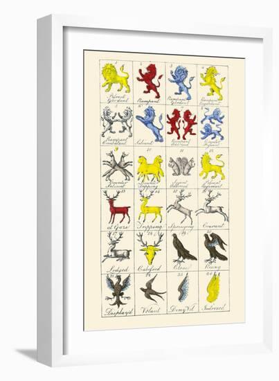 Heraldry - Charges-Hugh Clark-Framed Art Print