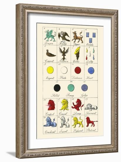 Heraldry - Charges-Hugh Clark-Framed Art Print