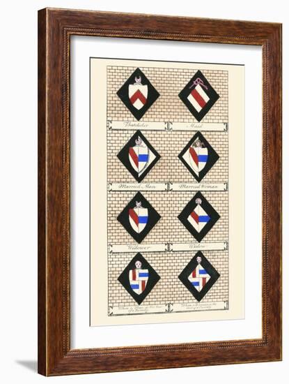 Heraldry - Hatchments-Hugh Clark-Framed Art Print