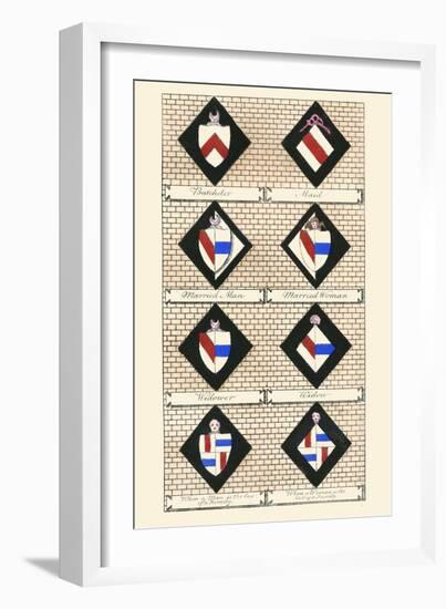 Heraldry - Hatchments-Hugh Clark-Framed Art Print