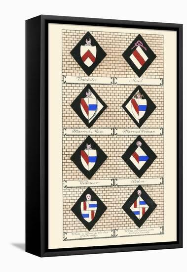 Heraldry - Hatchments-Hugh Clark-Framed Stretched Canvas