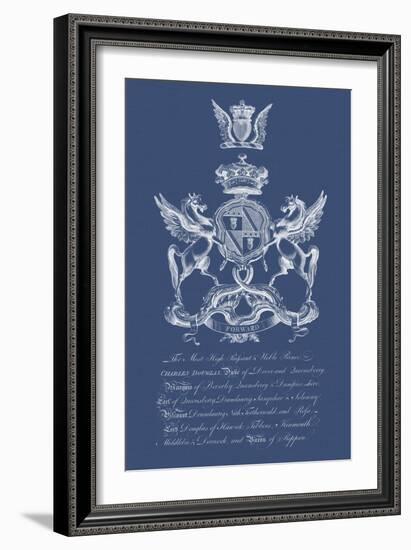 Heraldry on Navy IV-Vision Studio-Framed Art Print