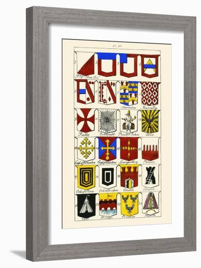 Heraldry-Hugh Clark-Framed Art Print