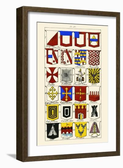 Heraldry-Hugh Clark-Framed Art Print