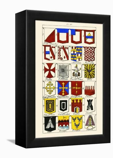 Heraldry-Hugh Clark-Framed Stretched Canvas