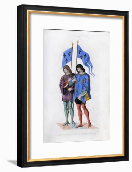 Heralds Announcing the Death of Charles VI to His Son, C1500-Henry Shaw-Framed Giclee Print