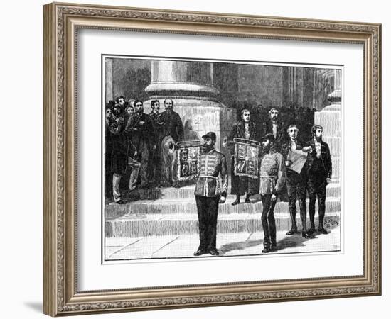 Heralds at the Mansion House Proclaiming the Queen as Empress of India, London, May 1876-William Barnes Wollen-Framed Giclee Print