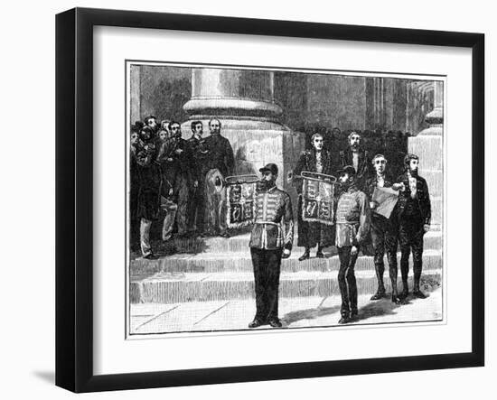 Heralds at the Mansion House Proclaiming the Queen as Empress of India, London, May 1876-William Barnes Wollen-Framed Giclee Print