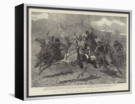 Herati Horsemen Playing the Baz Gadeh Bazi or Goat-Neck Game-null-Framed Premier Image Canvas