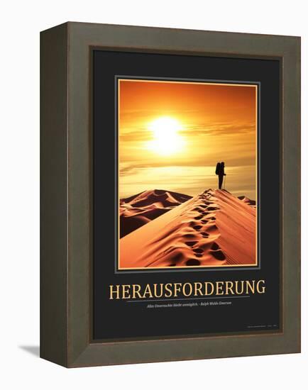 Herausforderung (German Translation)-null-Framed Stretched Canvas