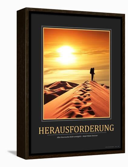 Herausforderung (German Translation)-null-Framed Stretched Canvas