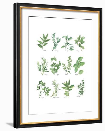 Herb Chart-Chris Paschke-Framed Art Print