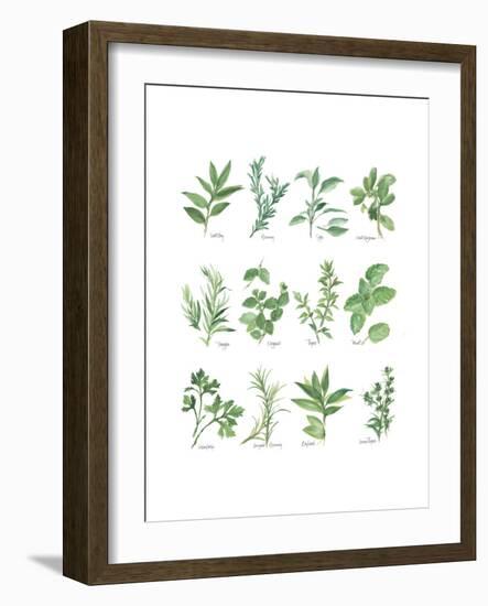 Herb Chart-Chris Paschke-Framed Premium Giclee Print