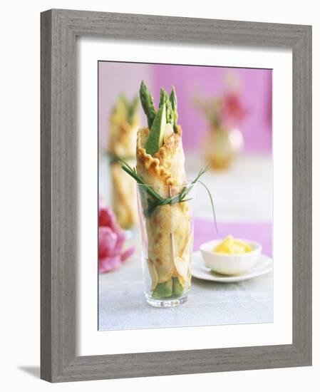 Herb Crepes Filled with Green Asparagus-Jan-peter Westermann-Framed Photographic Print