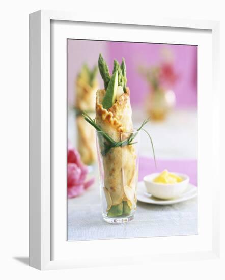 Herb Crepes Filled with Green Asparagus-Jan-peter Westermann-Framed Photographic Print