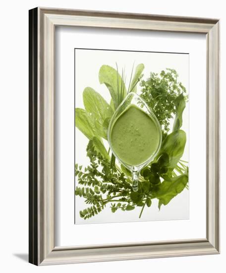 Herb Sauce with Fresh Herbs (Frankfurt Sauce)-Walter Cimbal-Framed Photographic Print