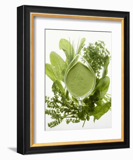 Herb Sauce with Fresh Herbs (Frankfurt Sauce)-Walter Cimbal-Framed Photographic Print