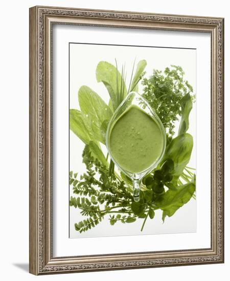 Herb Sauce with Fresh Herbs (Frankfurt Sauce)-Walter Cimbal-Framed Photographic Print