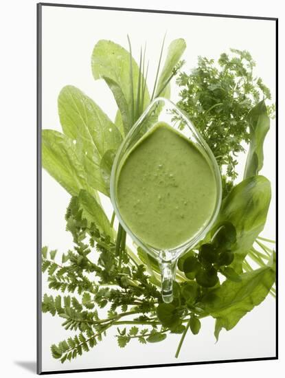 Herb Sauce with Fresh Herbs (Frankfurt Sauce)-Walter Cimbal-Mounted Photographic Print