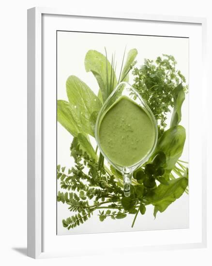 Herb Sauce with Fresh Herbs (Frankfurt Sauce)-Walter Cimbal-Framed Photographic Print