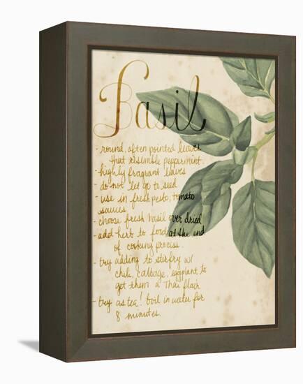 Herb Study I-Grace Popp-Framed Stretched Canvas