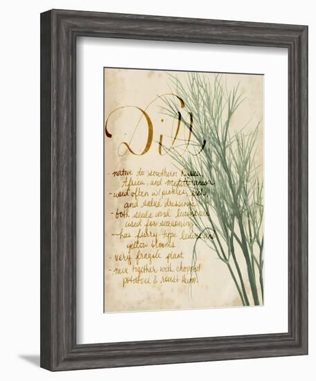 Herb Study II-Grace Popp-Framed Art Print