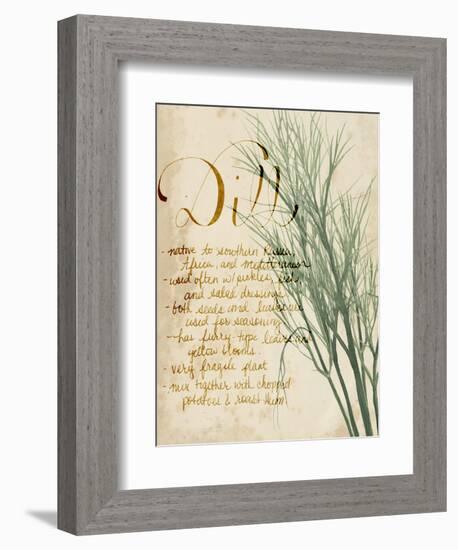 Herb Study II-Grace Popp-Framed Premium Giclee Print