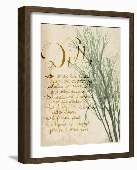 Herb Study II-Grace Popp-Framed Art Print