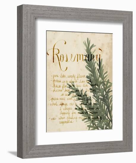 Herb Study IV-Grace Popp-Framed Premium Giclee Print