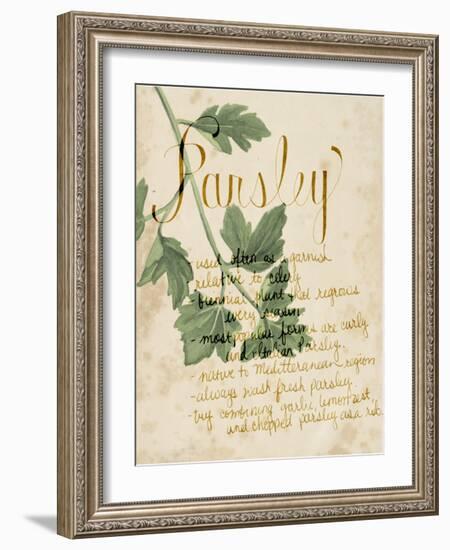 Herb Study V-Grace Popp-Framed Art Print