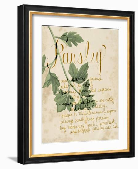 Herb Study V-Grace Popp-Framed Art Print