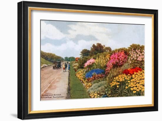 Herbaceous Border, Rotten Row, Southport-Alfred Robert Quinton-Framed Giclee Print