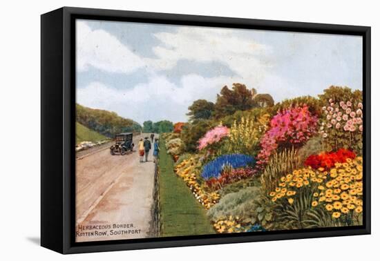 Herbaceous Border, Rotten Row, Southport-Alfred Robert Quinton-Framed Premier Image Canvas