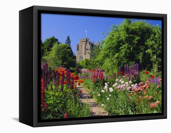 Herbaceous Borders in the Gardens, Crathes Castle, Grampian, Scotland, UK, Europe-Kathy Collins-Framed Premier Image Canvas