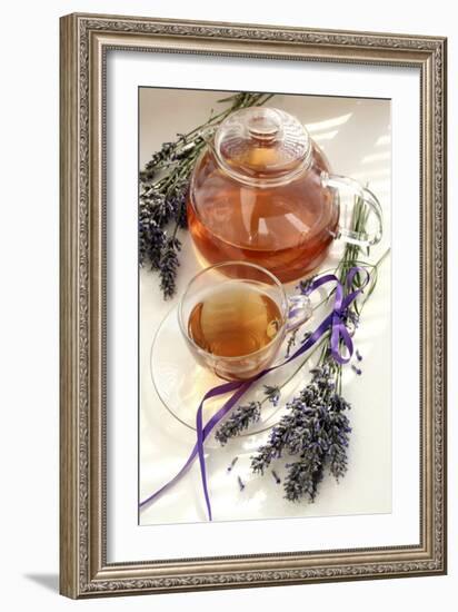 Herbal Tea And Lavender-Erika Craddock-Framed Photographic Print