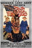 The Woman's Land Army Of America-Herbert Andrew Paus-Stretched Canvas