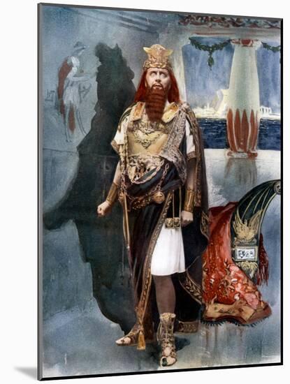 Herbert Beerbohm Tree in Herod, C1902-Langfier-Mounted Giclee Print