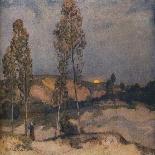 'Twilight, Avignon', 1920-Herbert Edwin Pelham Hughes-Stanton-Framed Giclee Print