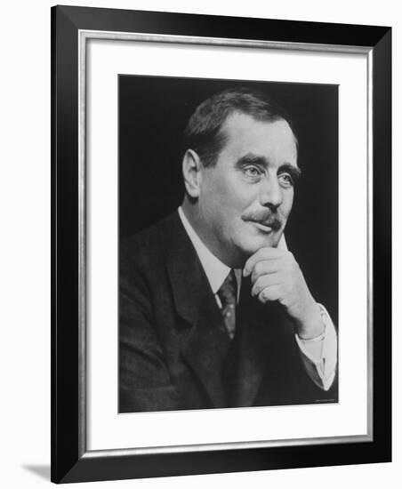 Herbert George Wells, English Novelist and Pioneer of Science Fiction-null-Framed Premium Photographic Print