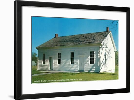 Herbert Hoover's Quaker Church-null-Framed Art Print