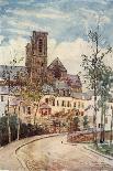 France, Laon Street 1907-Herbert Marshall-Stretched Canvas