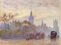 Southwark Bridege with Boats-Herbert Marshall-Art Print