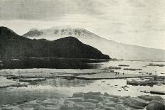 Hut and Mt. Erebus Photographed by Moonlight, 13th June 1911-Herbert Ponting-Photographic Print