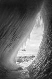 Grotto in an Iceberg, 1911 (B/W Photo)-Herbert Ponting-Giclee Print