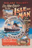 New Route to the Isle of Man Via Heysham on the Fast Turbine Steamer Manxman-Herbert Steventon-Mounted Art Print